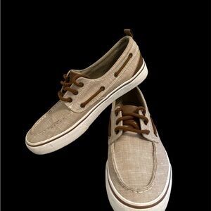 George Men's Tan and Brown Boat Shoes